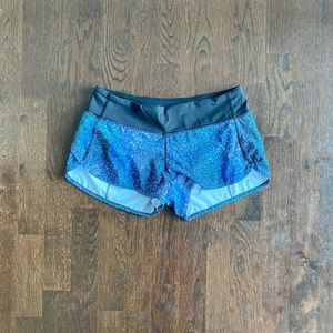 Lululemon speed shorts